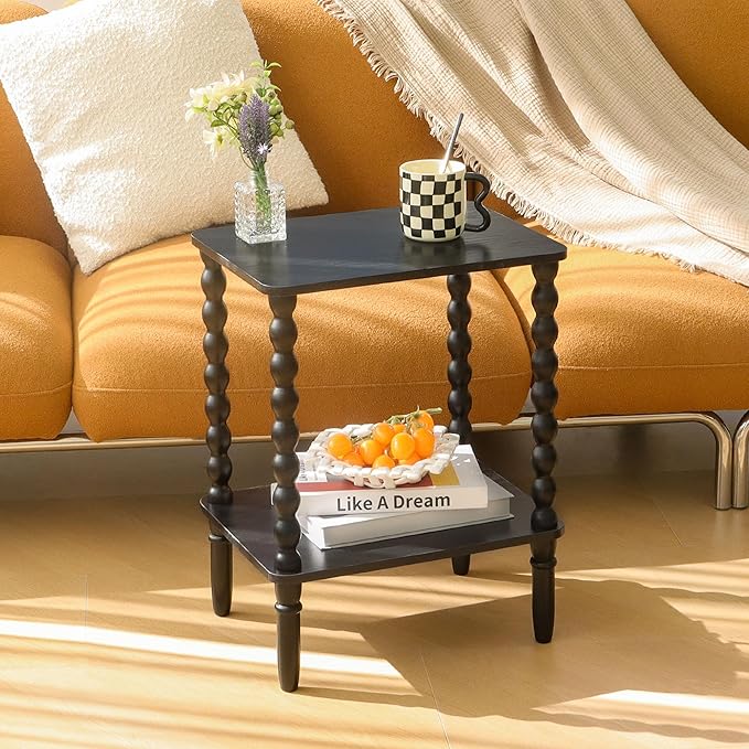 Fultyle Black Side Table, Small End Table - Image 7