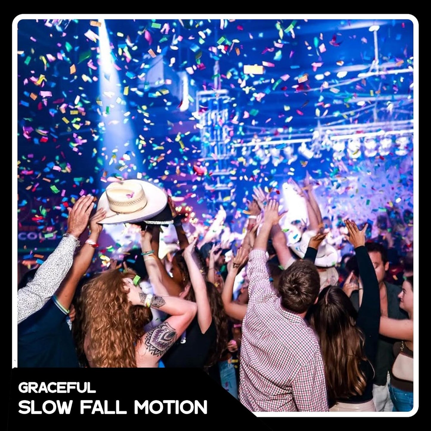 Ultimate Confetti Dark Blue Biodegradable Confetii - Rectangular Fluttering Tissue Paper Confetti for Cannon and Launcher use - Birthday Confeti, Wedding, Parties and Table Decoration - 1 lb, 16 oz