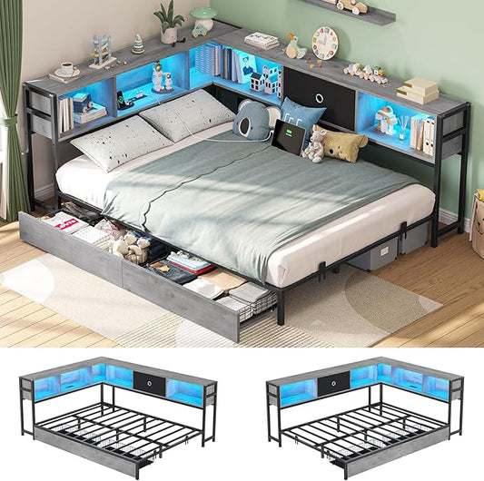 Hasuit Full Corner Bed Frame by Hasuit