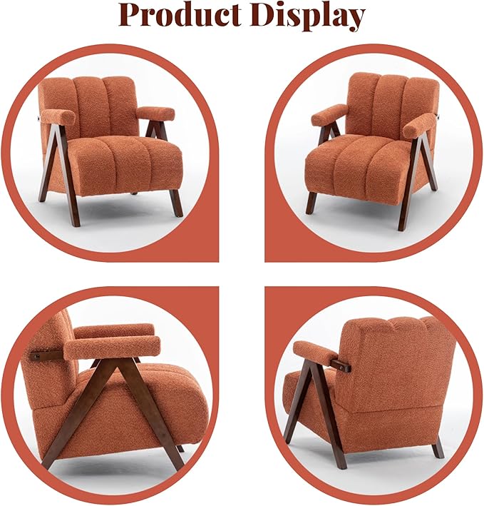 Mid Century Modern Accent Chairs Set of 2 - Image 6