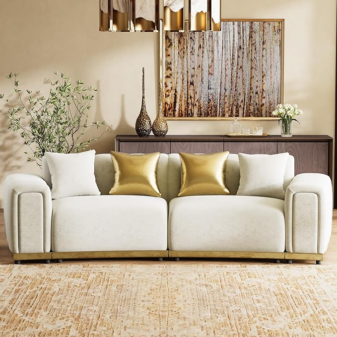104" Oversized Chesterfield Loveseat Luxury Velvet Couch Vintage Tufted Sofa - Image 3