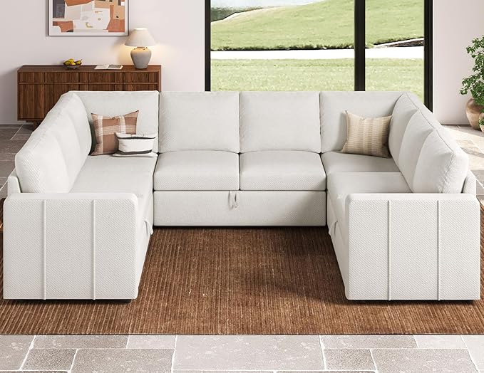 Belffin Modular Sectional Sleeper Sofa Bed - Image 4