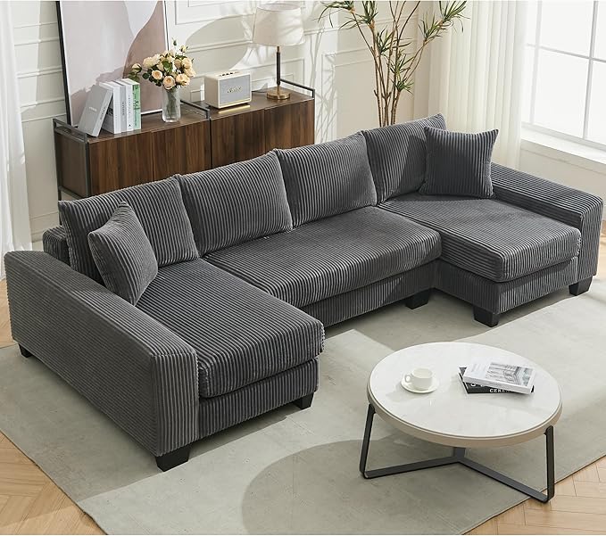 114" Sectional Couches with Pull Out Bed - Image 2