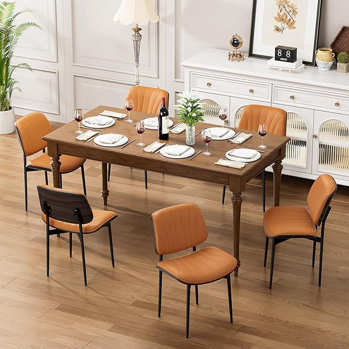 YaFiti Dining Chairs Set of 6, Mid Century Modern Dining Room and Kitchen Chairs by YaFiti