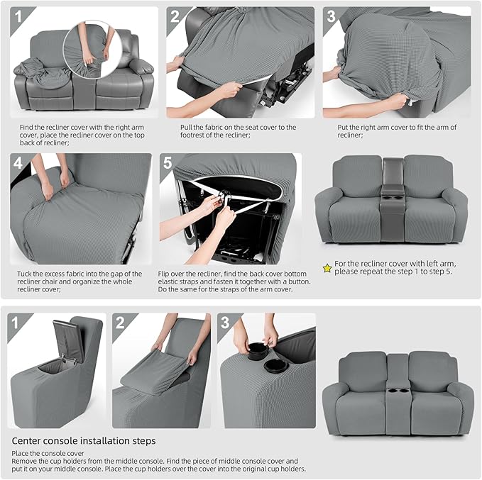 TAOCOCO Loveseat Recliner Cover - Image 6