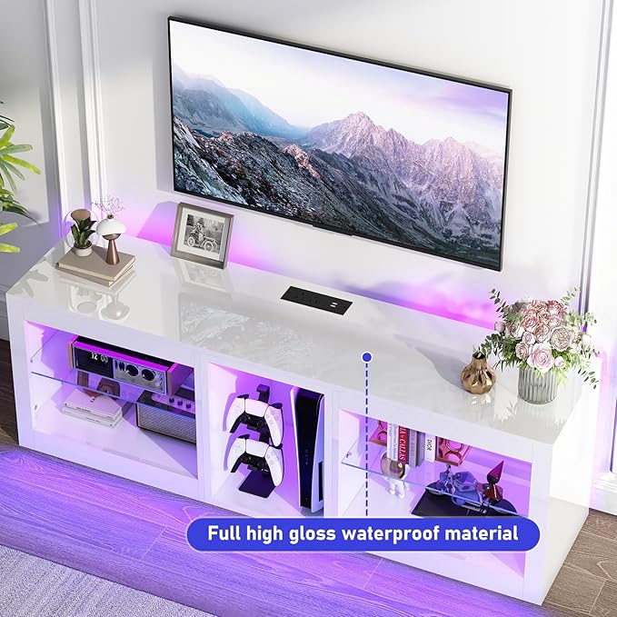 chartustriable LED TV Stands W/Power Outlet - Image 9