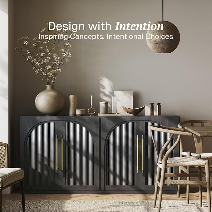 BELLEZE Set of 2 Modular Sideboard - Image 3
