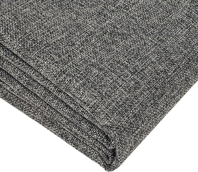 Heavy Linen Fabric 40x57 Inches, 1.2mm Thickness, Plain Solid Color Cloth by MMuteTouch