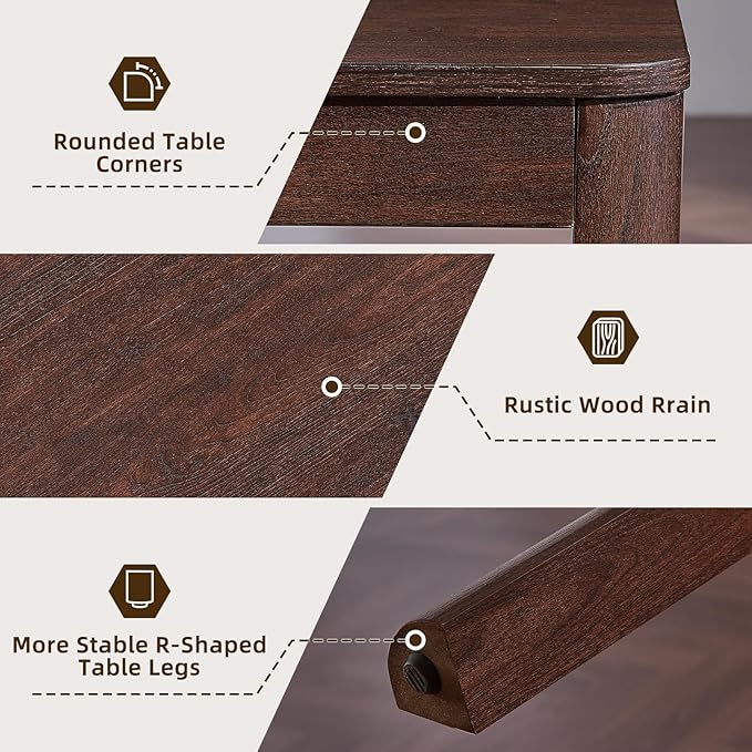 Joaxswe Farmhouse Nesting Tables Set of 3, Living Room Table Set - Image 3