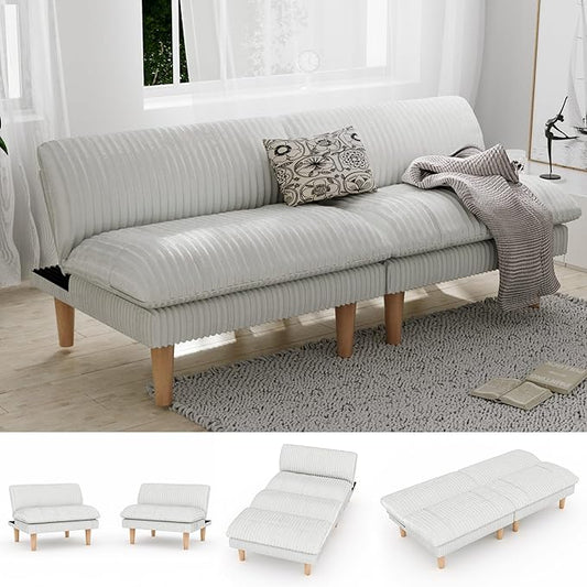 Ribilake 69" Futon Sofa Bed, 4 in 1 Multi-Function Couch Sleeper by RIBILAKE