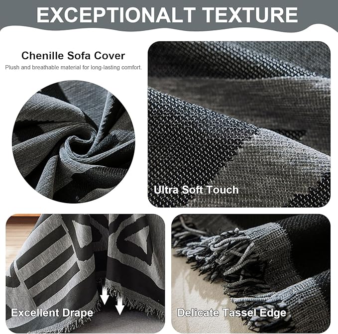 VClife Bohemian Couch Covers, Non Slip Couch Covers - Image 4
