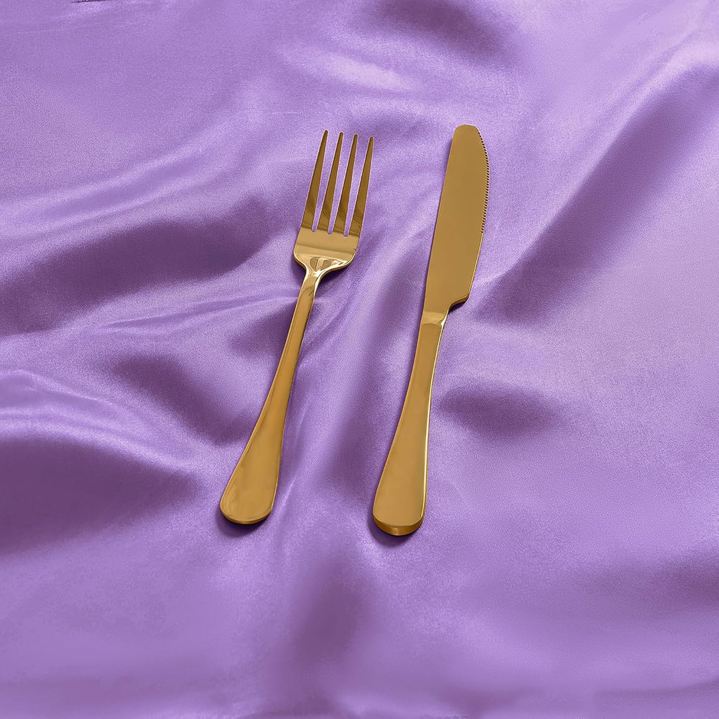 50 Pieces Lavender Satin Napkins, 17" x 17" Square Table Napkins, Silky Soft Smooth Washable Napkins for Restaurant, Weddings, Dinner, Party Decoration