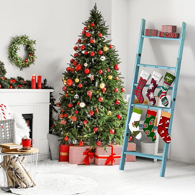 Honest Blanket Ladders for The Living Room, 6-Tier Blanket Holder, Wall-Leaning - Image 8