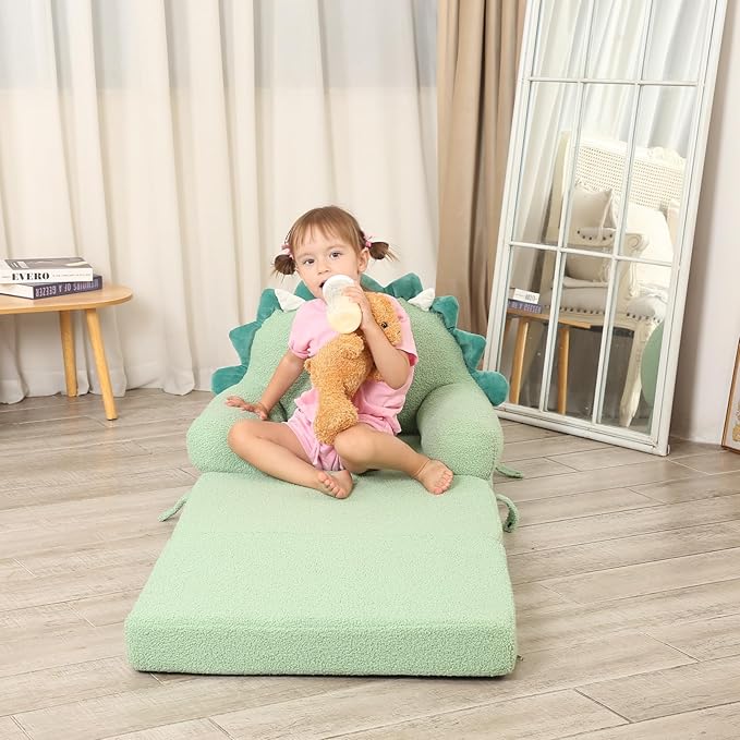 MOMCAYWEX Kids Sofa, Sherpa Couch - Image 4