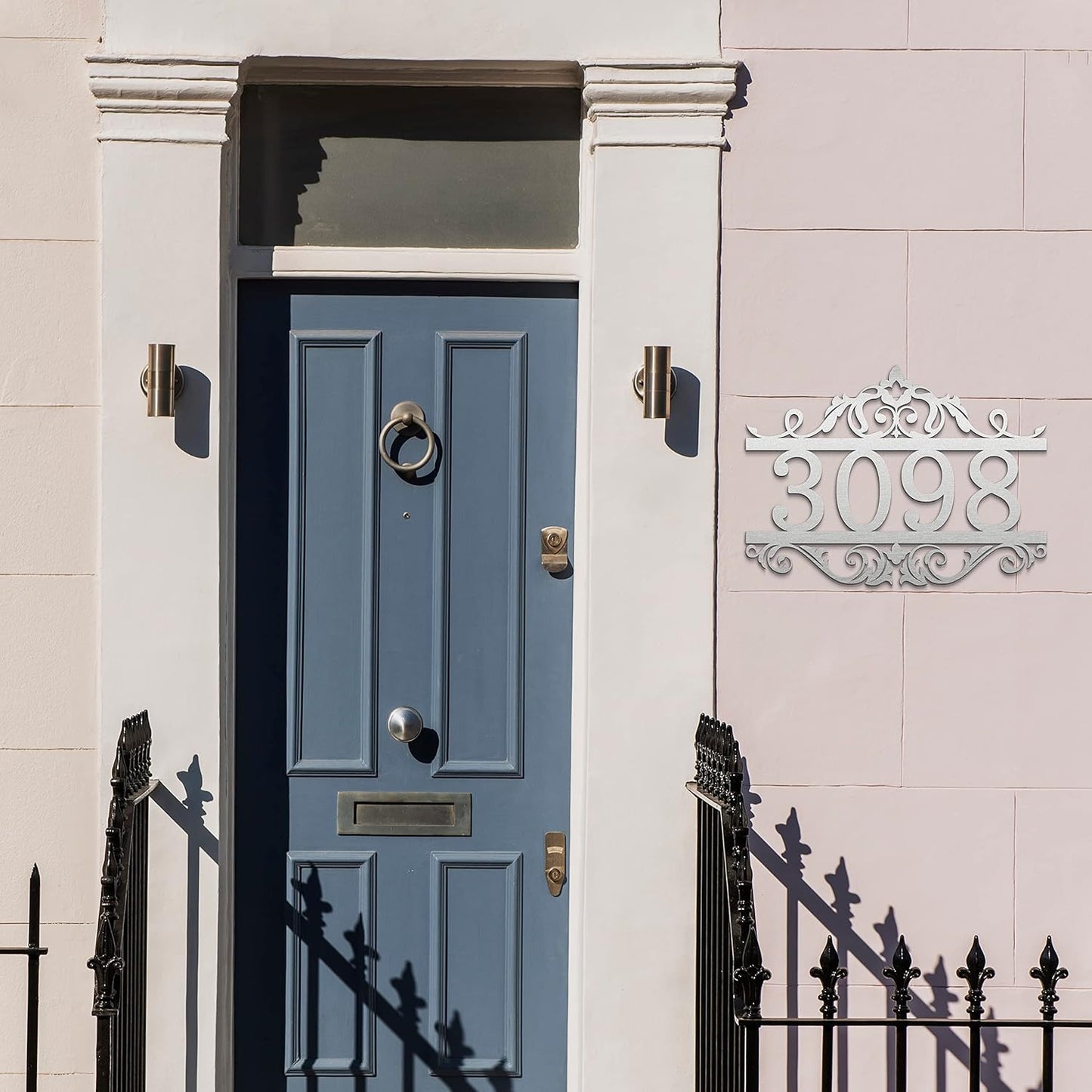 Custom Metal House Numbers for Outside | Personalized Address Numbers for House | House Numbers Sign | Black, White, Silver or Gold Outside Wall Decor