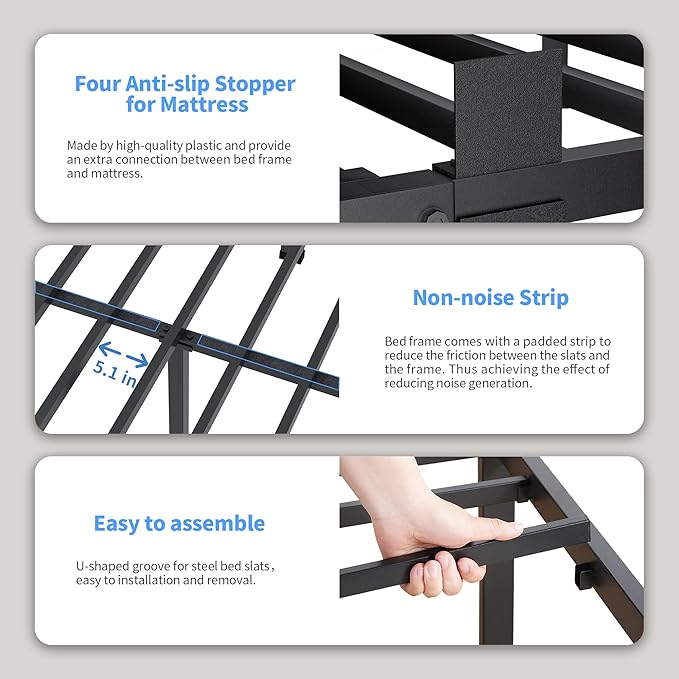 ROIL 14 inch Twin Bed Frames - Image 4