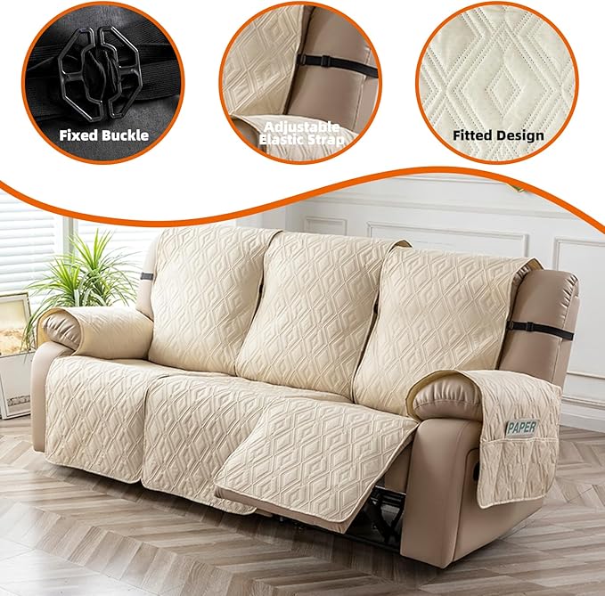 Genina Waterproof Recliner Cover - Image 7