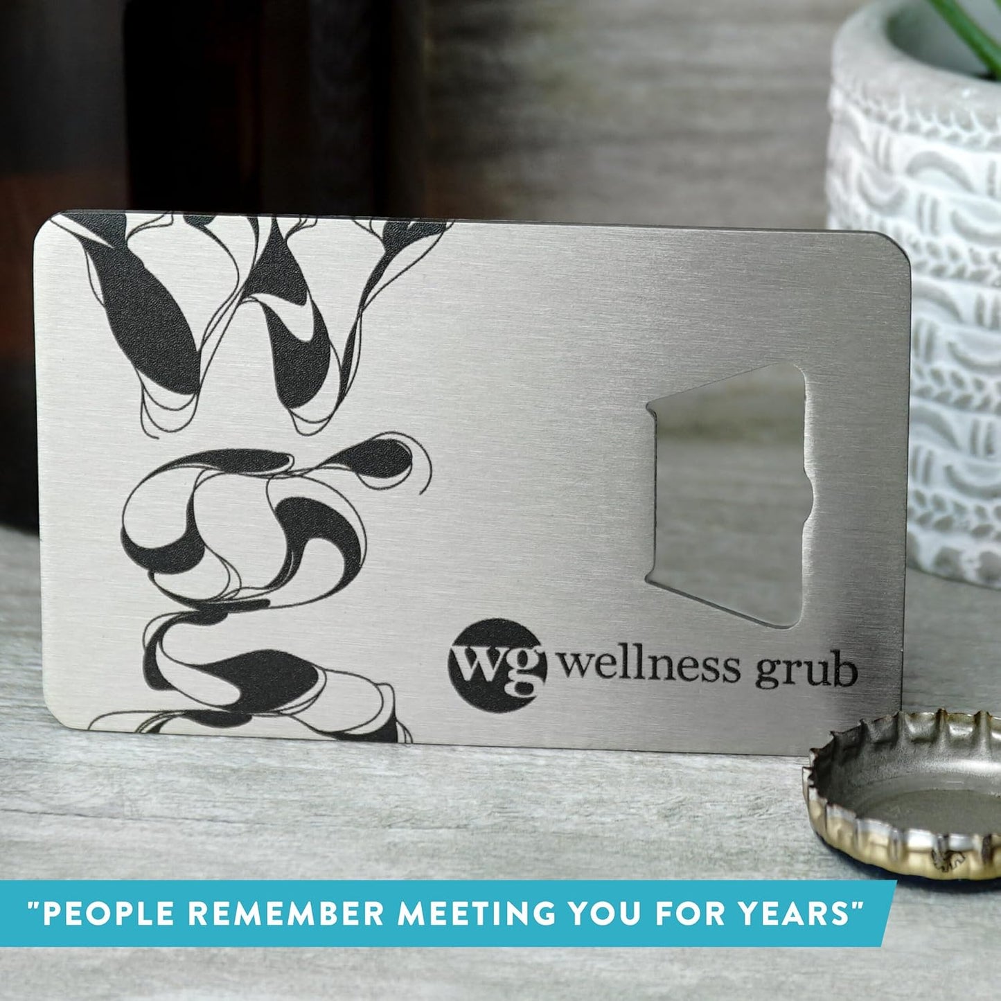 Custom Metal Bottle Opener Business Cards (Stainless Steel, 250 pcs) - 2 Business Days Personalized Stainless Steel Bottle Opener With Your Logo Printed 1.5mm Thick