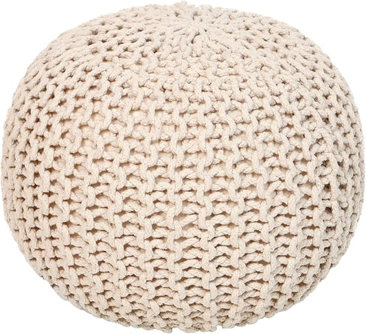 REDEARTH · Round Pouf Ottoman by REDEARTH