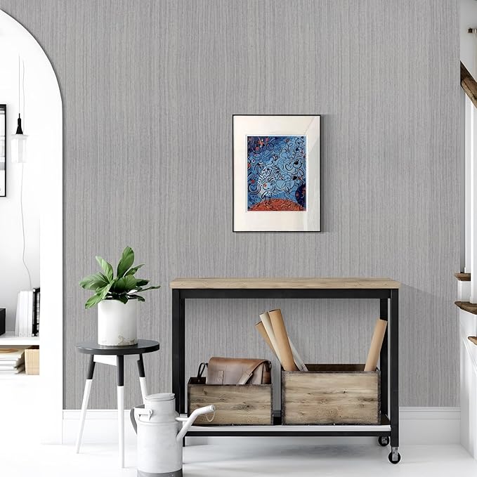 Grasscloth Peel and Stick Wallpaper - Image 4