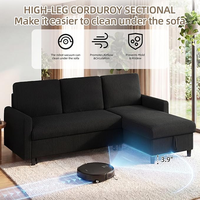 JAMFLY Pull Out Sleeper Sofa Bed - Image 8