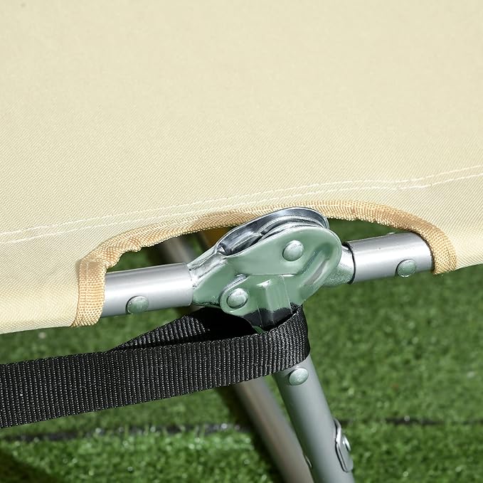 Outsunny Folding Beach Lounge Chair - Image 9