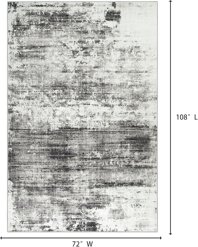 6x9 Area Rugs Washable Rug: Large Modern Abstract Living Room Rug Soft - Image 2