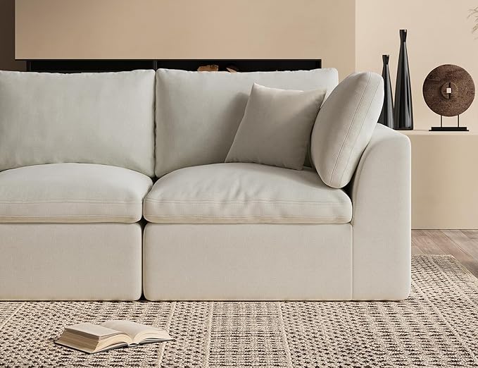ohllob Corner Seat for Cloud Sectional Couches Living Room, Warm White - Image 5