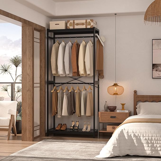 Homykic Bamboo Clothes Rack - Image 3