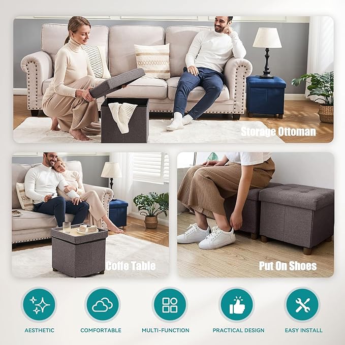BRIAN & DANY Small Ottoman - Image 6