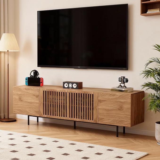 70.87" Mid-Century Modern TV Stand, Entertainment Center - Image 7