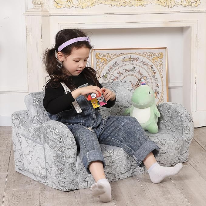 MOMCAYWEX Kids Sofa, 2-in-1 Flip-Out Foam Couch - Image 2