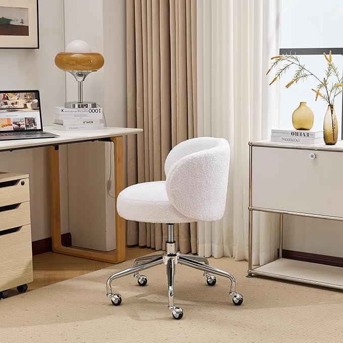 VINGLI Cute Small Swivel Desk Chair Comfy - Image 3