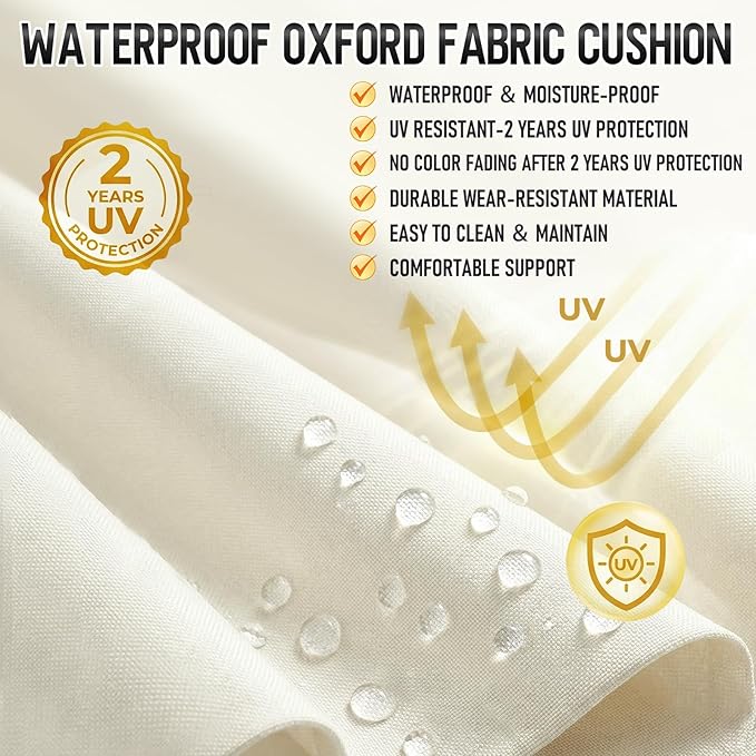 72x21 Inch Folding Chaise Lounge Cushion Quick Dry - Image 3