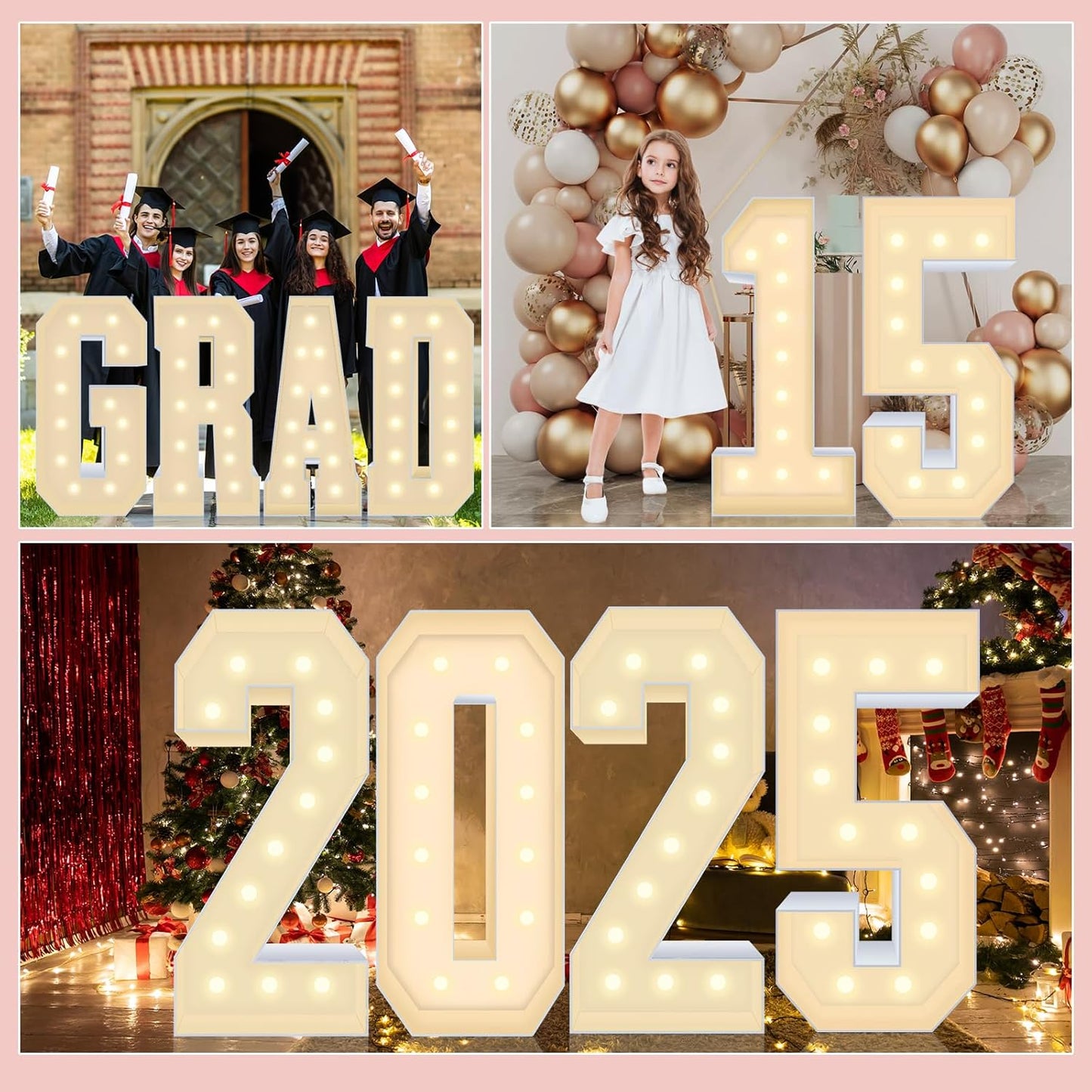 4FT Marquee Plastic Letters W - Light up Letters W Are Made from Corrugated Plastic Board - Quick Assembly Without Tools, Disassembled Components Can Be Used for Garage Sale Signs, Yard Sale Signs