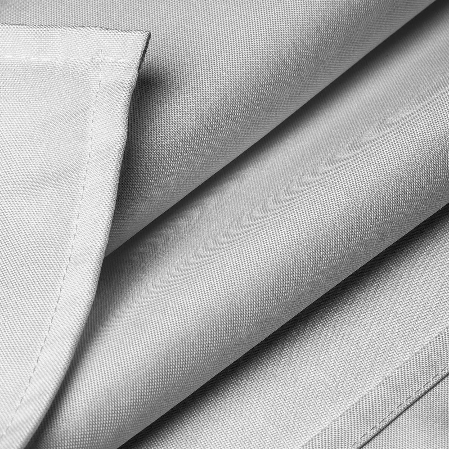 Lann's Linens - 70" Square Premium Tablecloth for Wedding/Banquet/Restaurant - Polyester Fabric Table Cloth - Silver