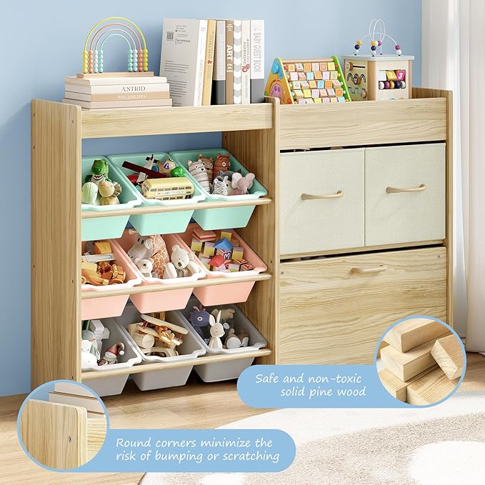 EXPERLAM Toy Storage Organizer for Kids, 9-Bin Toy Organizer - Image 8