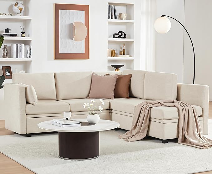 Weture Modular Sectional Sleeper Sofa, Sectional Couch Reversible Sleeper Sofa - Image 3