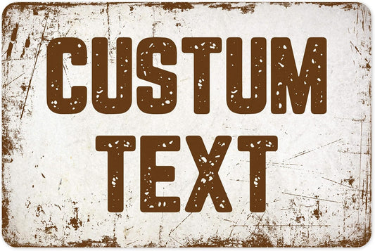 Custom Sign, Custom Street Sign, 11 Font Colors, 13 Font Styles, 4 Hole Options, 22 Sizes, 12x18 Inches, Rust Free DiBound, Fade Resistant, Made in USA by My Sign Center (Rustic)