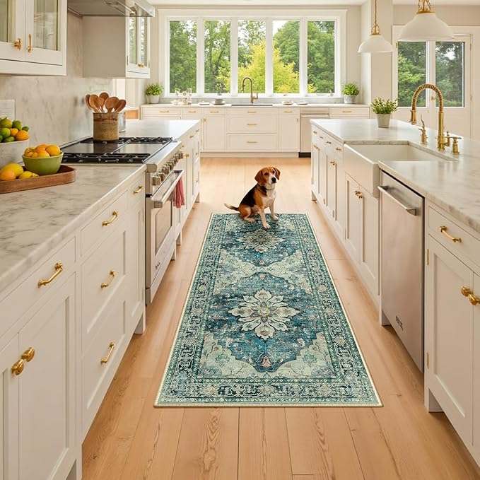 RELEANY Area Rugs 2'x6' Runner Rug Non Slip Washable - Image 3