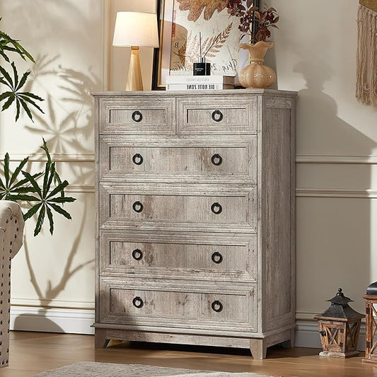 Joaxswe Farmhouse 6 Drawer Dresser by Joaxswe
