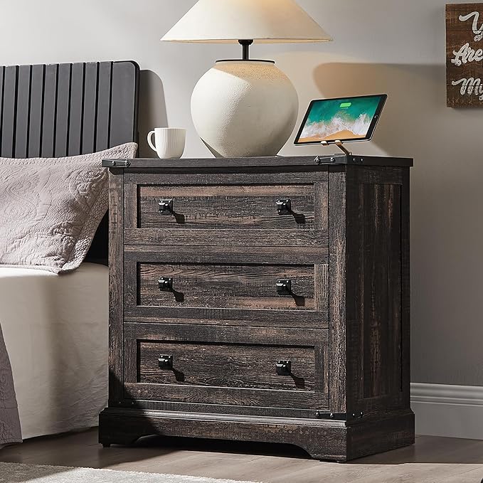 T4TREAM 32" Farmhouse Nightstand - Image 3