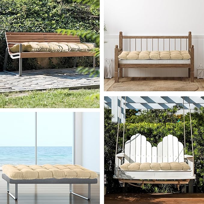 IPYNBAP Outdoor Bench Cushion, Waterproof Bench Cushion - Image 7
