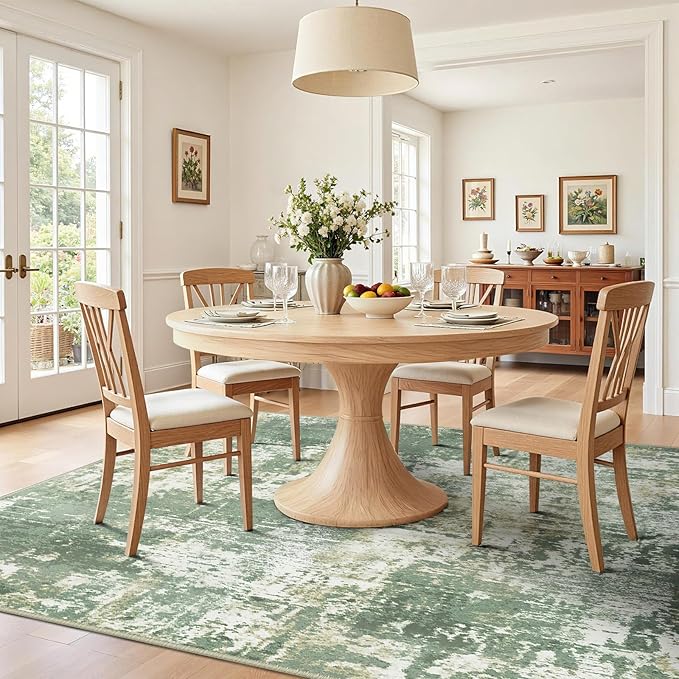 RELEANY Washable Area Rugs 2'x6' Non-Slip Modern Abstract Soft - Image 9