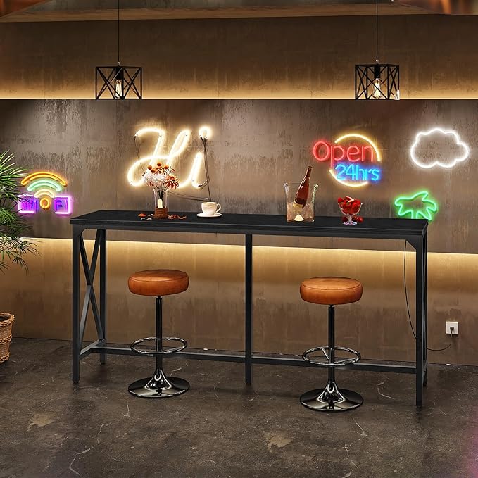 CHOEZON 63'' Bar Table, Kitchen Dining Table - Image 4