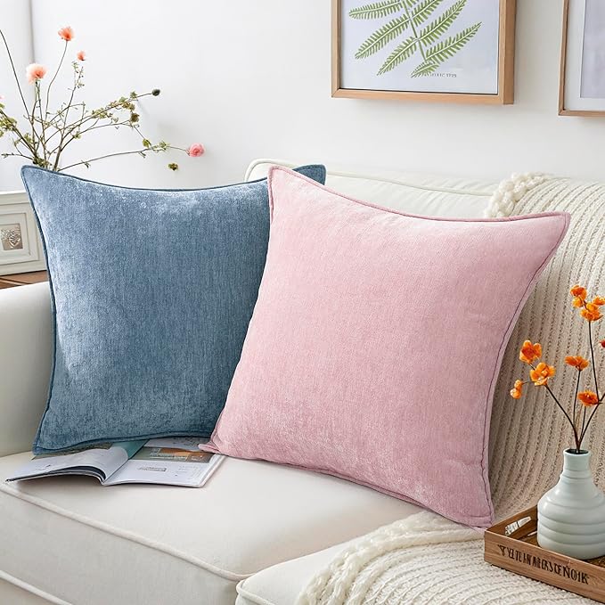 decorUhome Summer Couch Throw Pillow Covers 18x18 Set of 2, Decorative Soft - Image 6