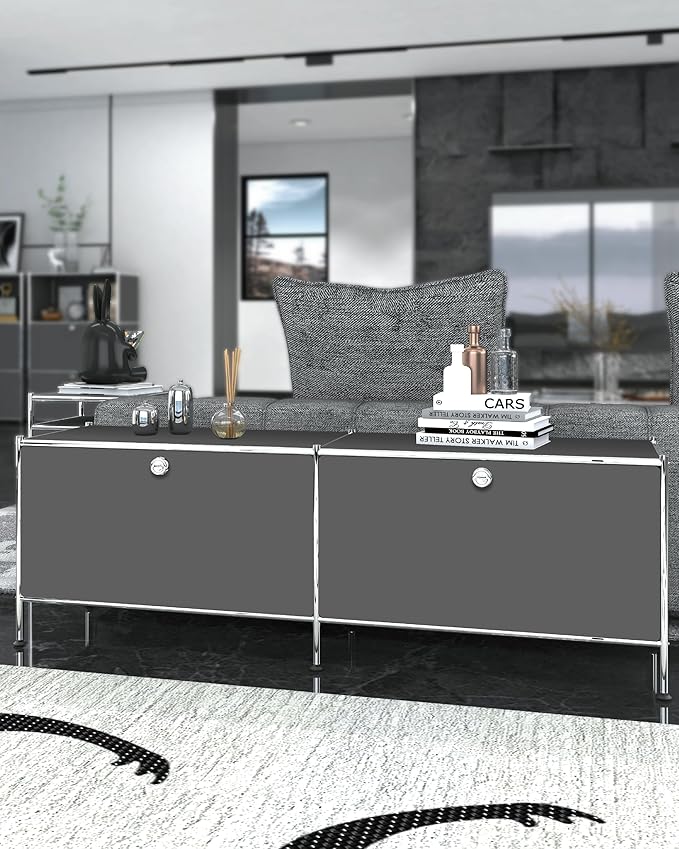 Metal Low Board Storage Cabinet - Image 7