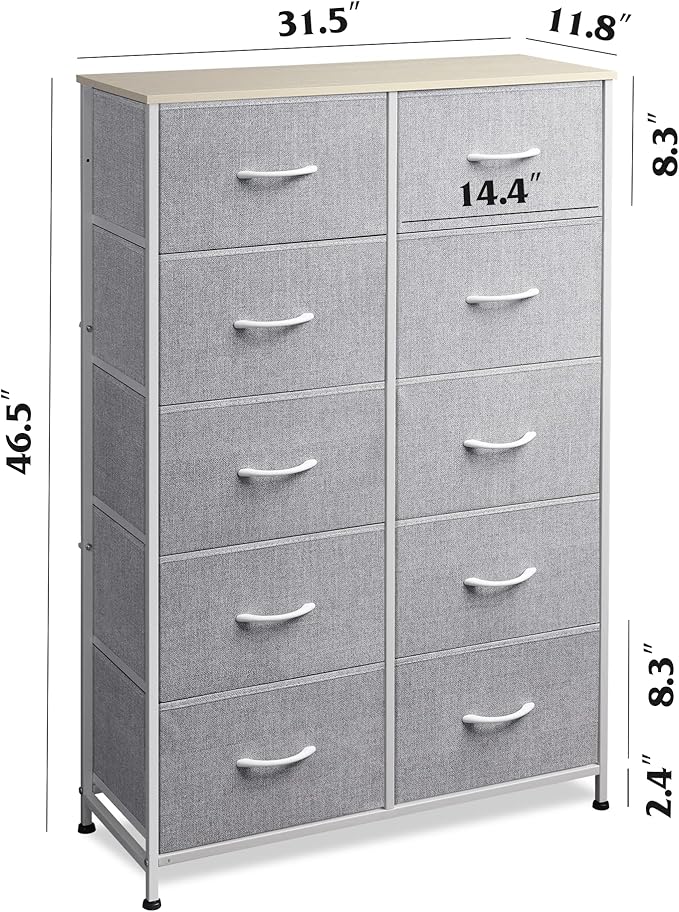 WLIVE Tall Dressers for Bedroom - Image 3