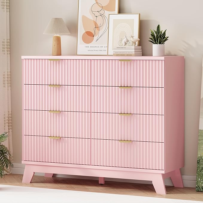 Xixini Fluted Dresser for Bedroom - Image 4