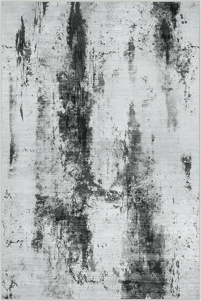 4x6 Area Rugs Washable Rug: Modern Abstract Living Room Rug Soft Anti-Skid Thin - Image 2